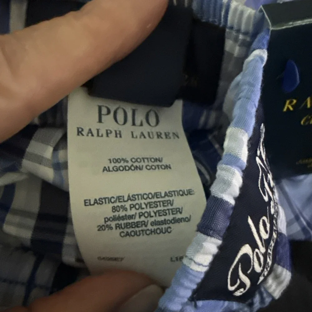 Polo Ralph Lauren Mens Classic Fit Plaid 100% Cotton Size L Woven Boxer Shorts